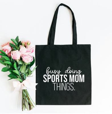 Busy Doing Sports Mom Things Tote