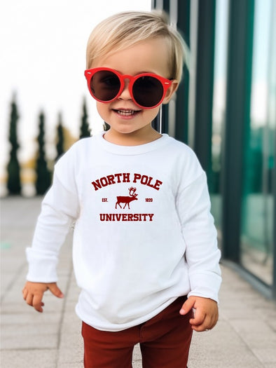 North Pole University Toddler Tee
